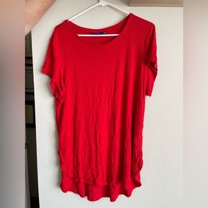 Red Apt 9 XXL Dressy Tunic Ribbed